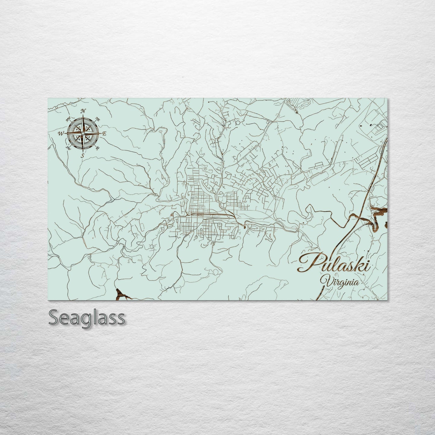 Pulaski, Virginia Street Map