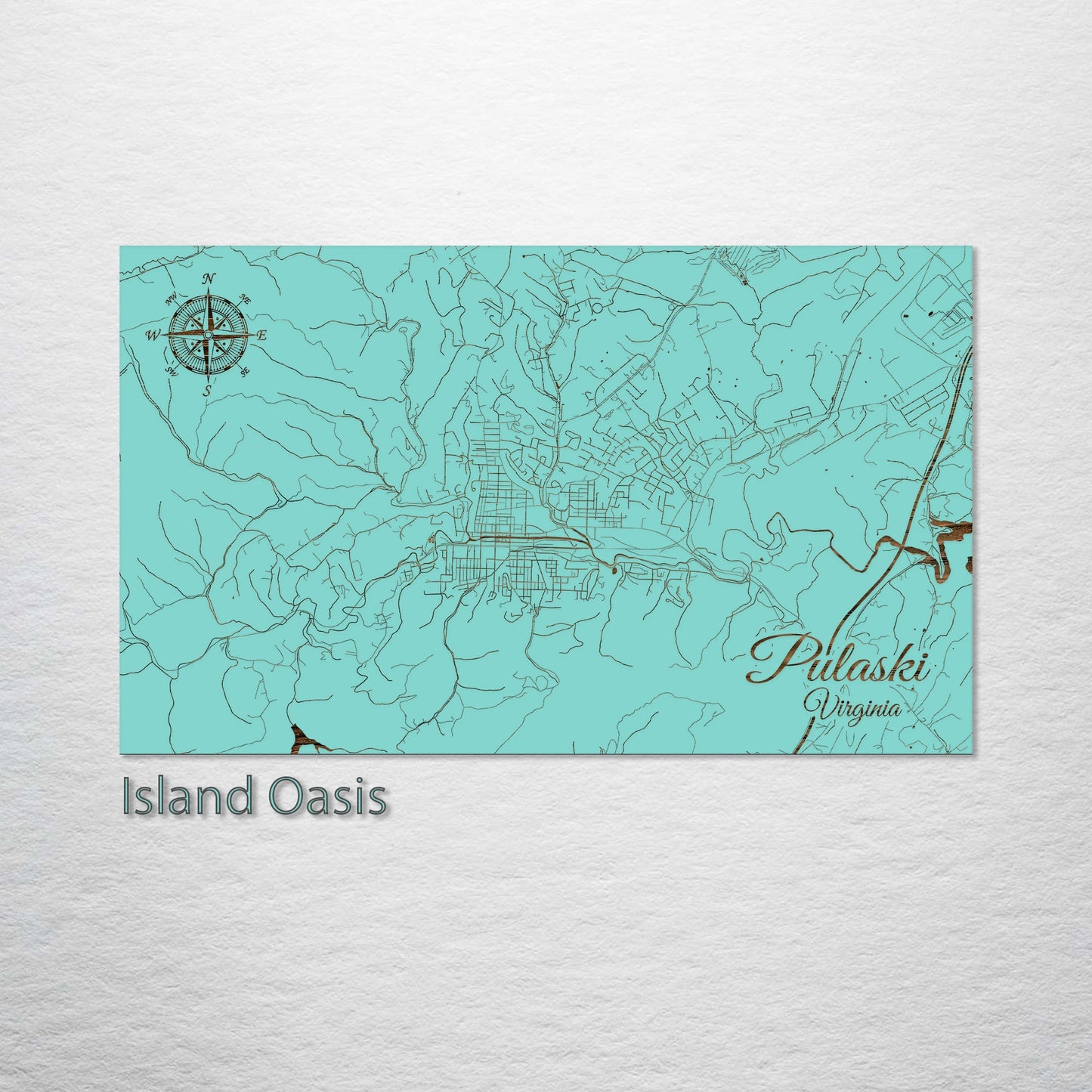 Pulaski, Virginia Street Map