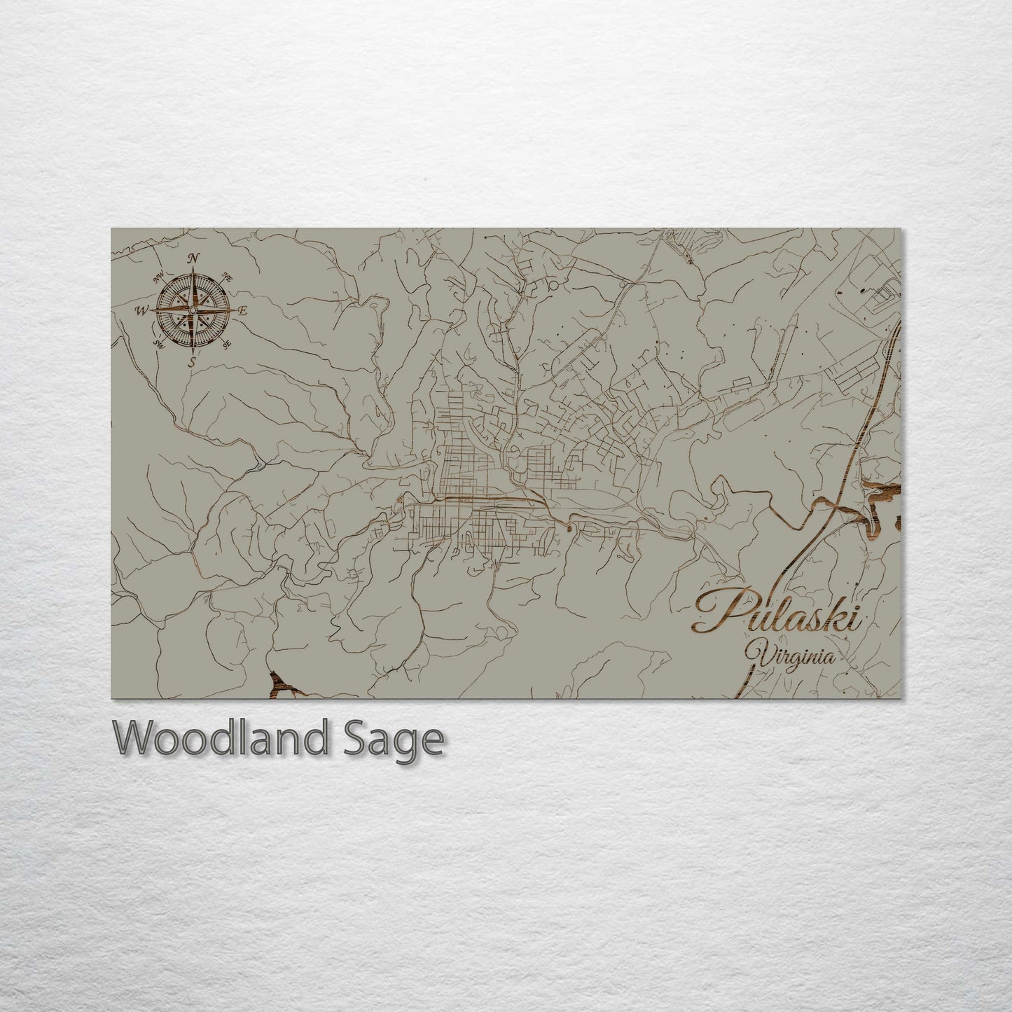 Pulaski, Virginia Street Map