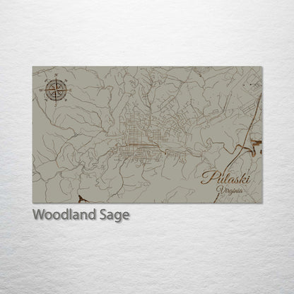 Pulaski, Virginia Street Map