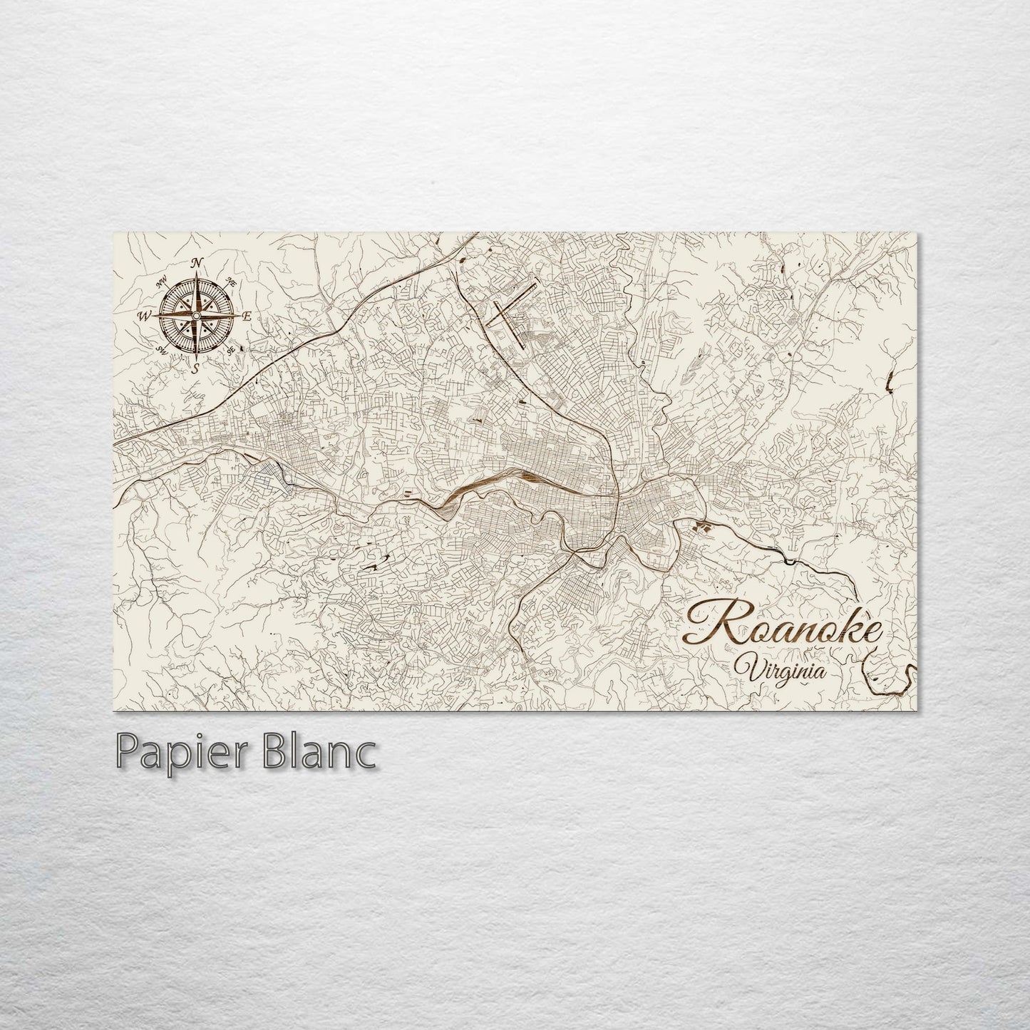 Roanoke, Virginia Street Map