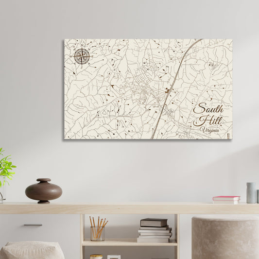 South Hill, Virginia Street Map