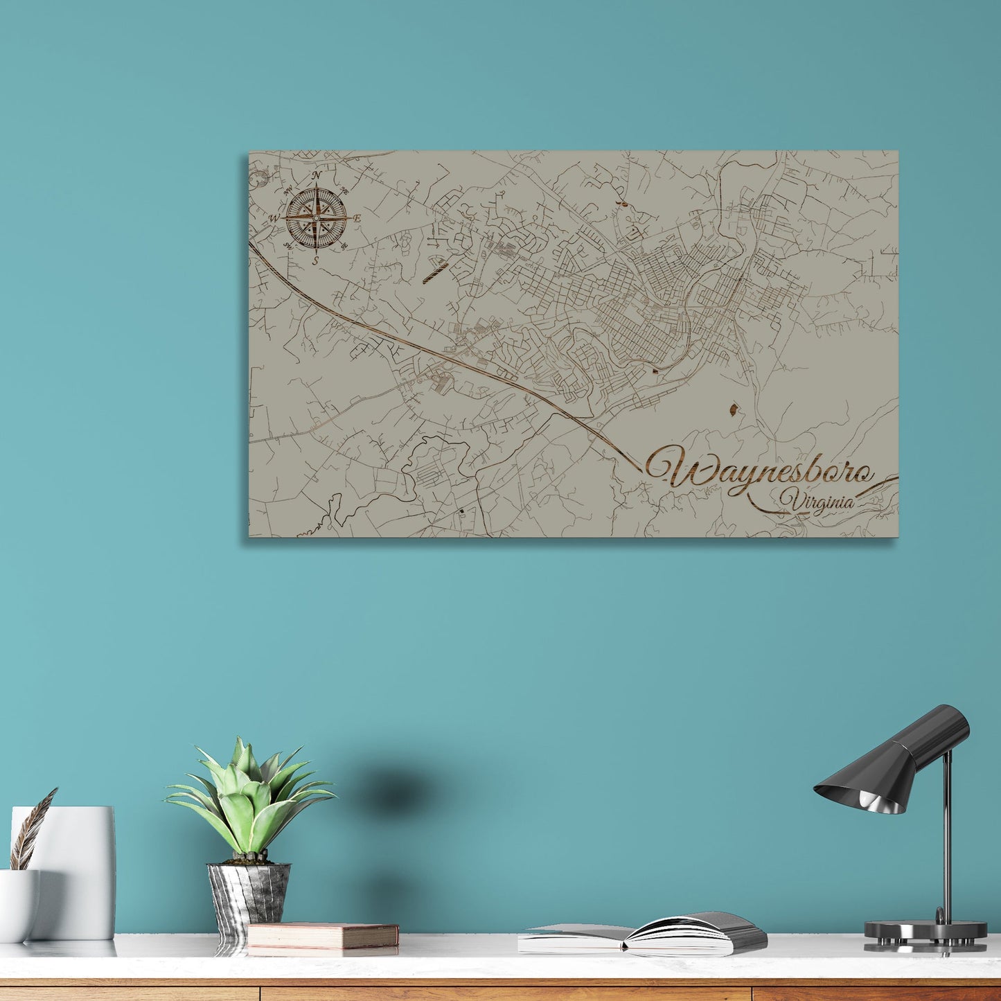 Waynesboro, Virginia Street Map