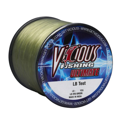 Vicious Ultimate Lo-Vis Green Mono - 12 Lb Test