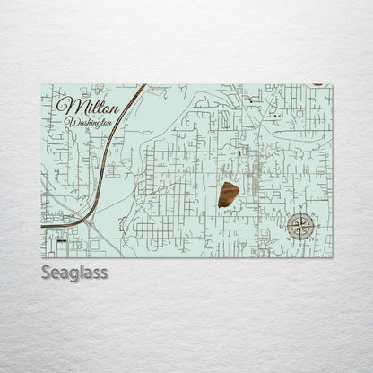 Milton, Washington Street Map
