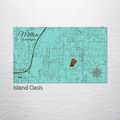 Milton, Washington Street Map