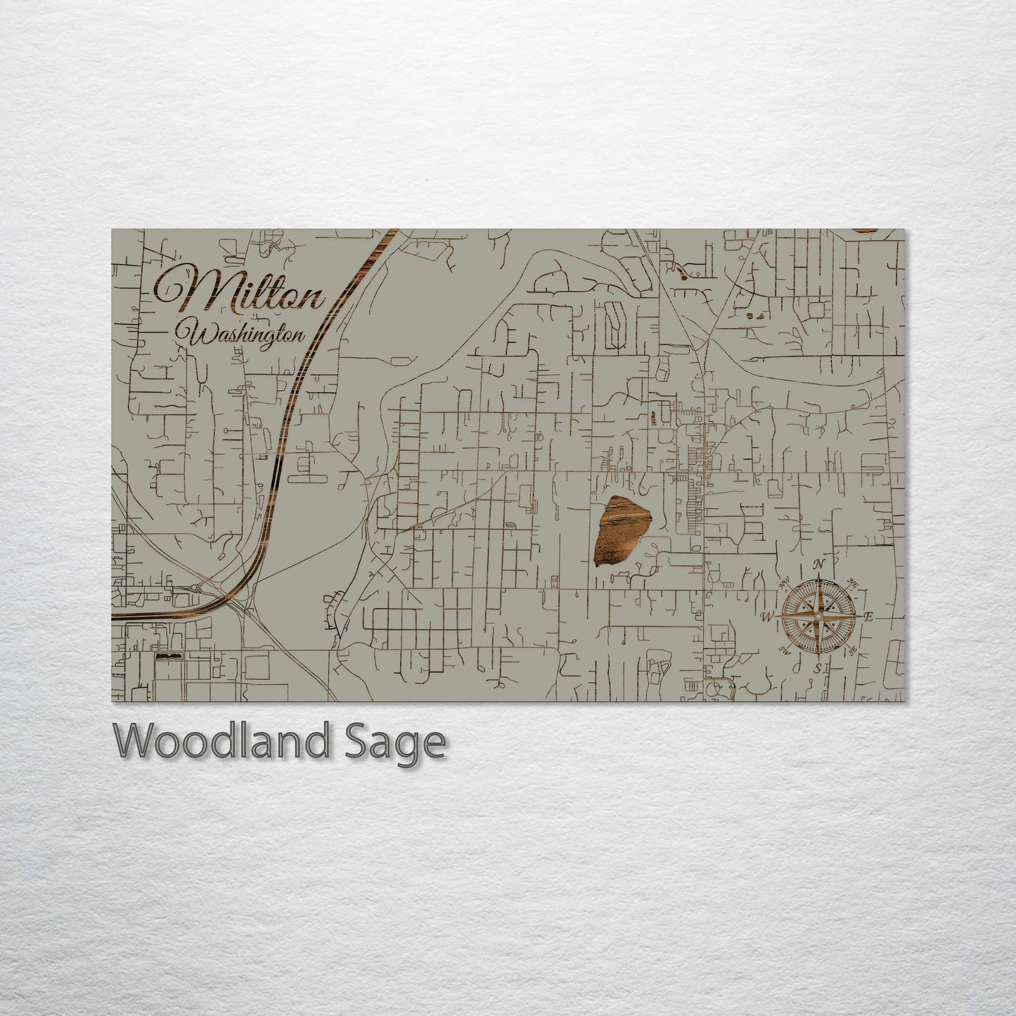 Milton, Washington Street Map