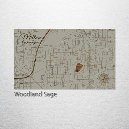 Milton, Washington Street Map