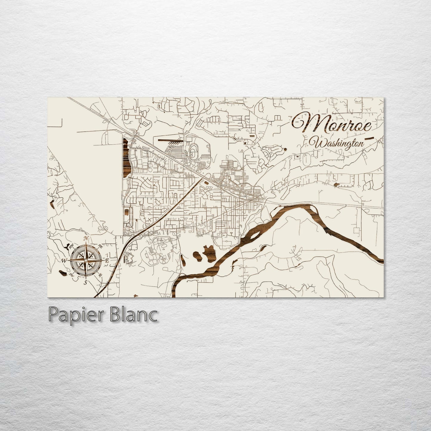 Monroe, Washington Street Map