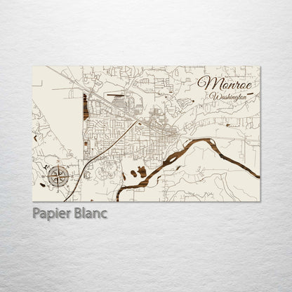 Monroe, Washington Street Map