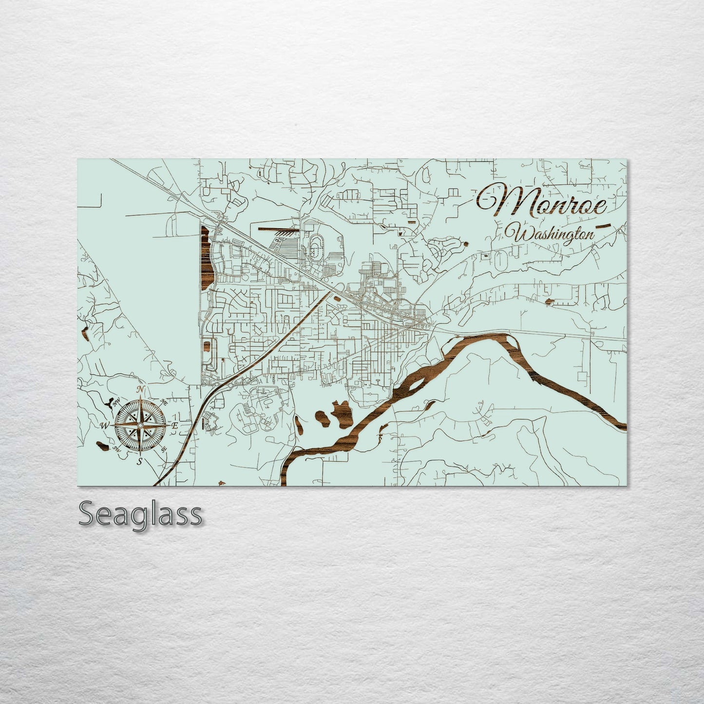 Monroe, Washington Street Map