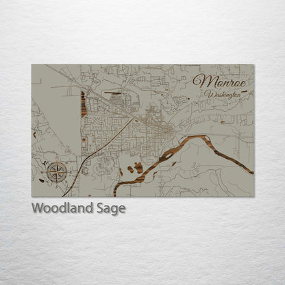 Monroe, Washington Street Map