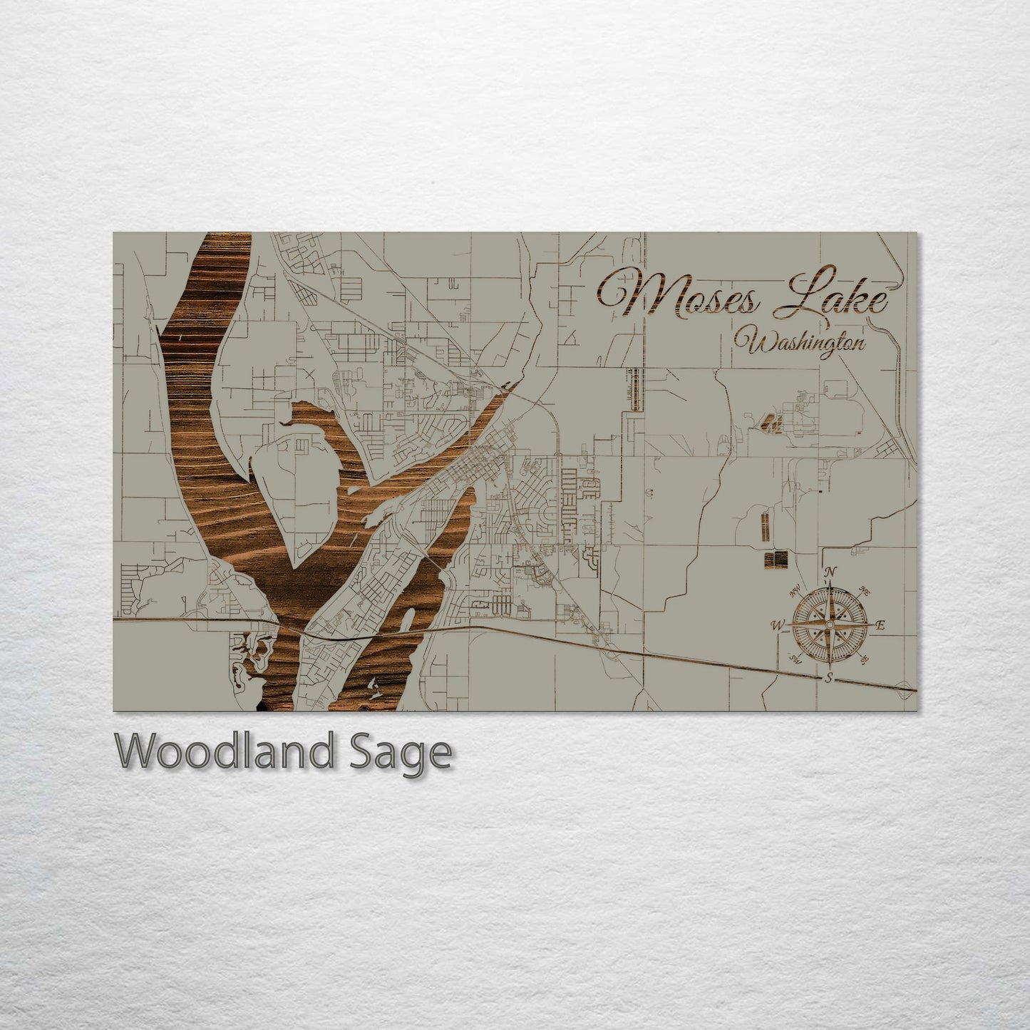 Moses Lake, Washington Street Map