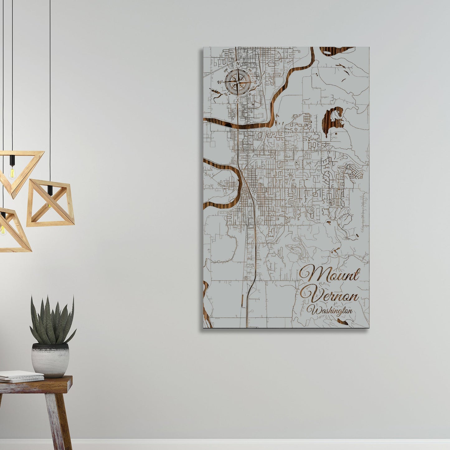 Mount Vernon, Washington Street Map