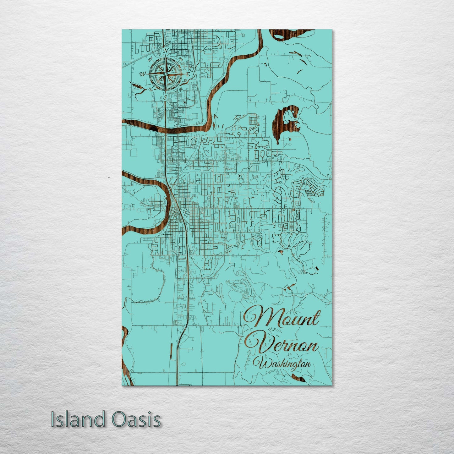 Mount Vernon, Washington Street Map