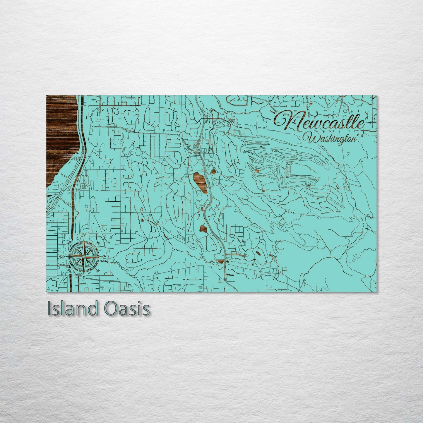 Newcastle, Washington Street Map