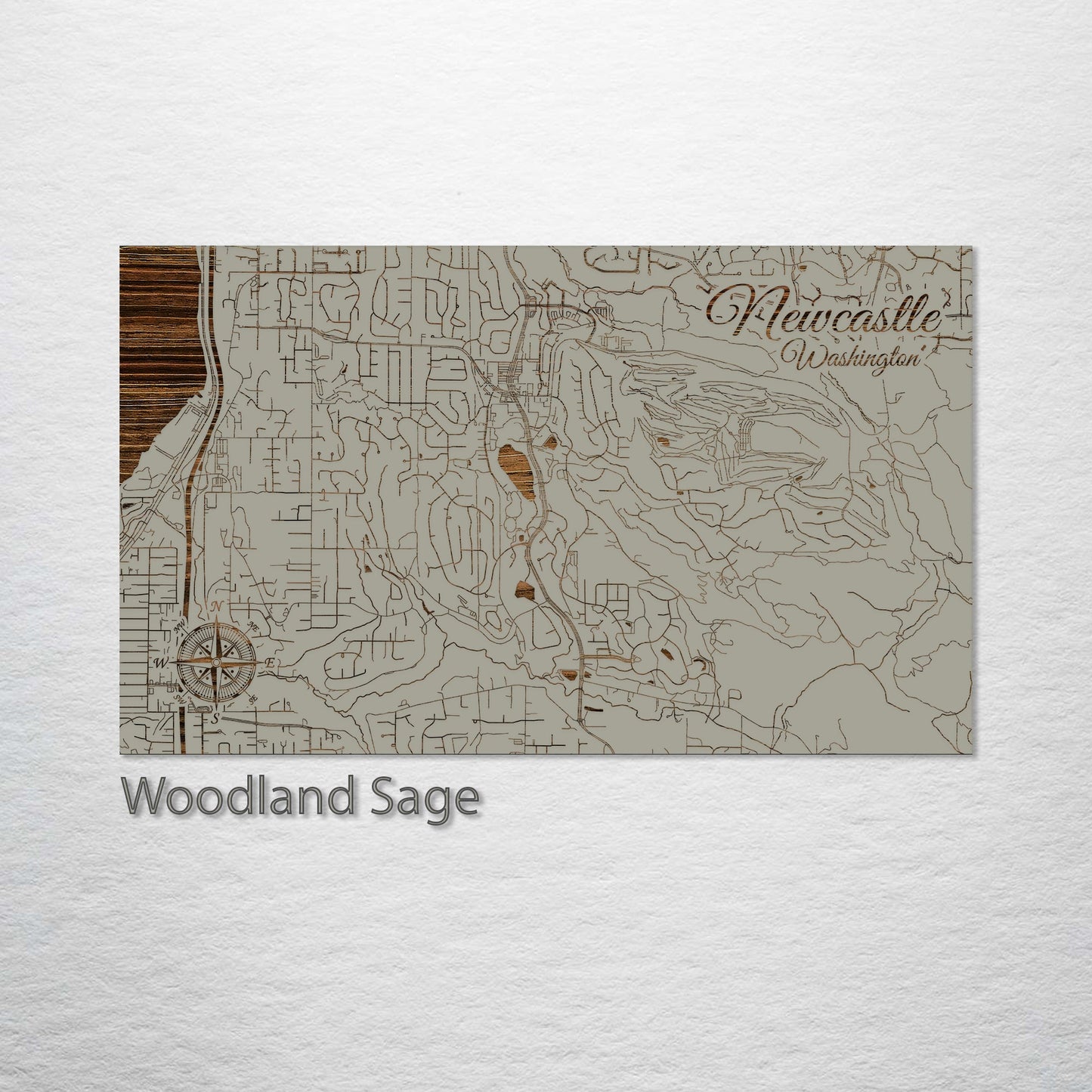 Newcastle, Washington Street Map