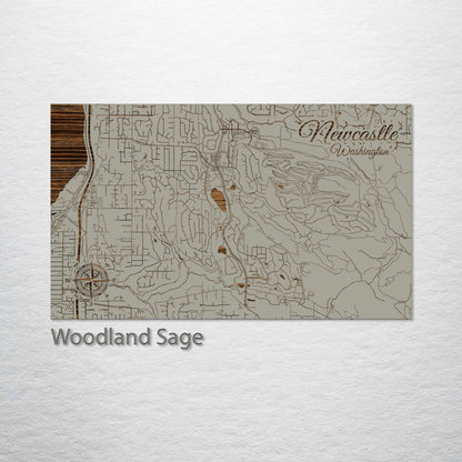 Newcastle, Washington Street Map