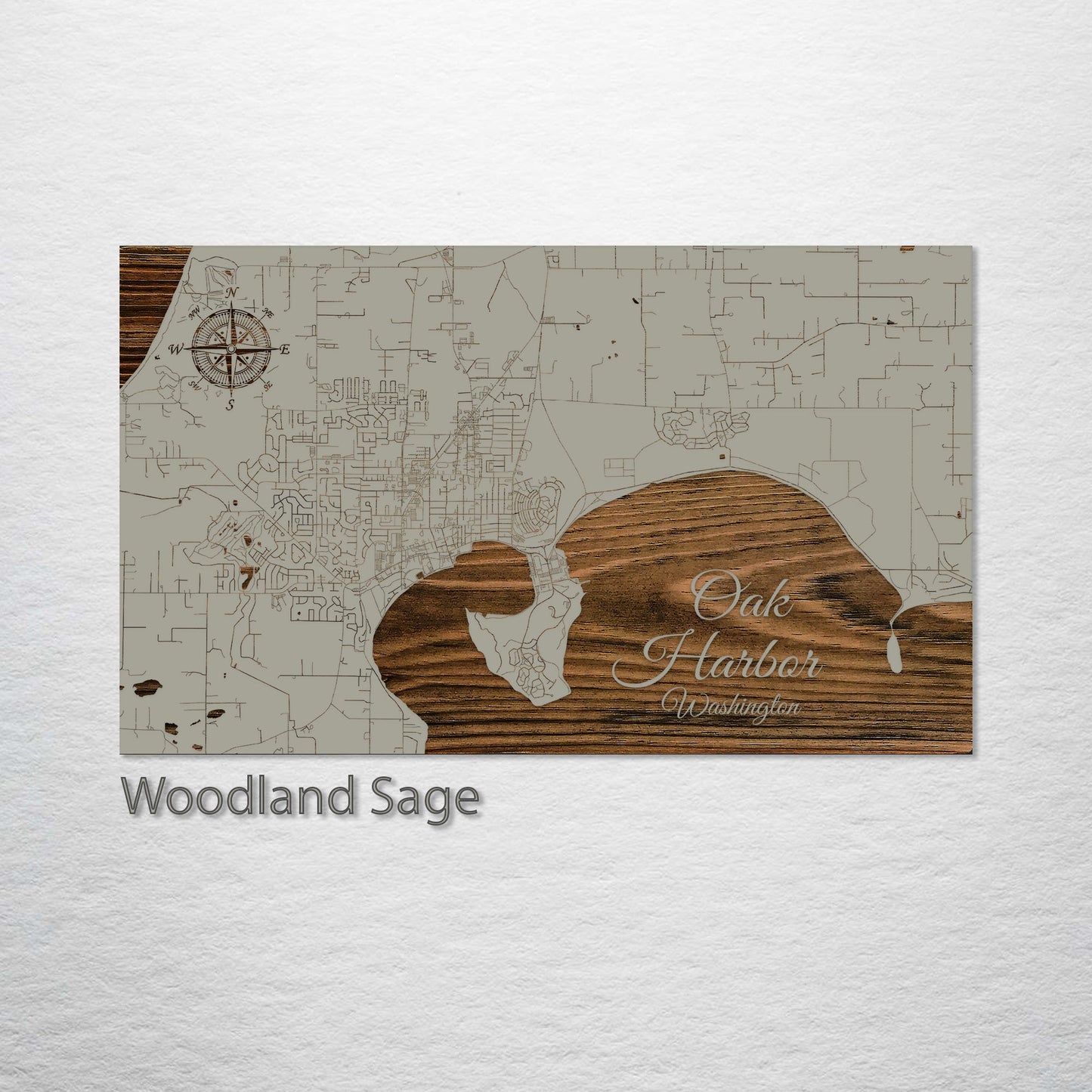 Oak Harbor, Washington Street Map