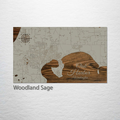 Oak Harbor, Washington Street Map