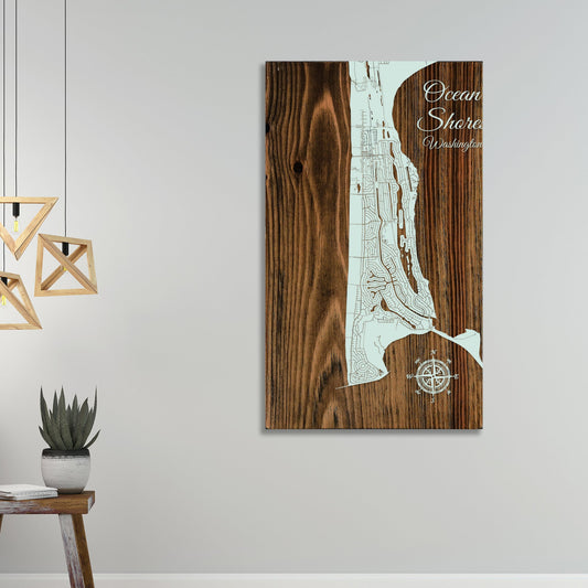 Ocean Shores, Washington Street Map