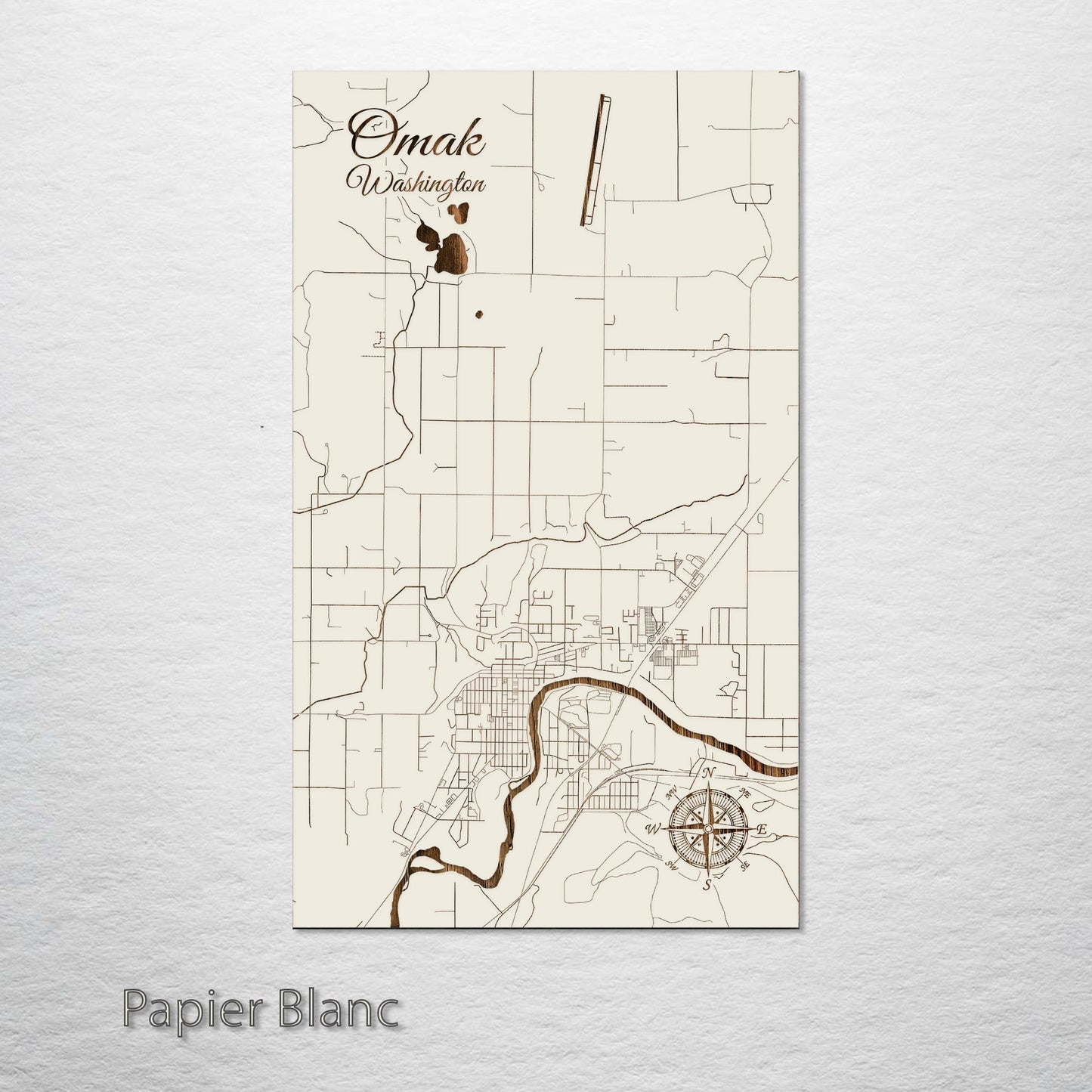 Omak, Washington Street Map