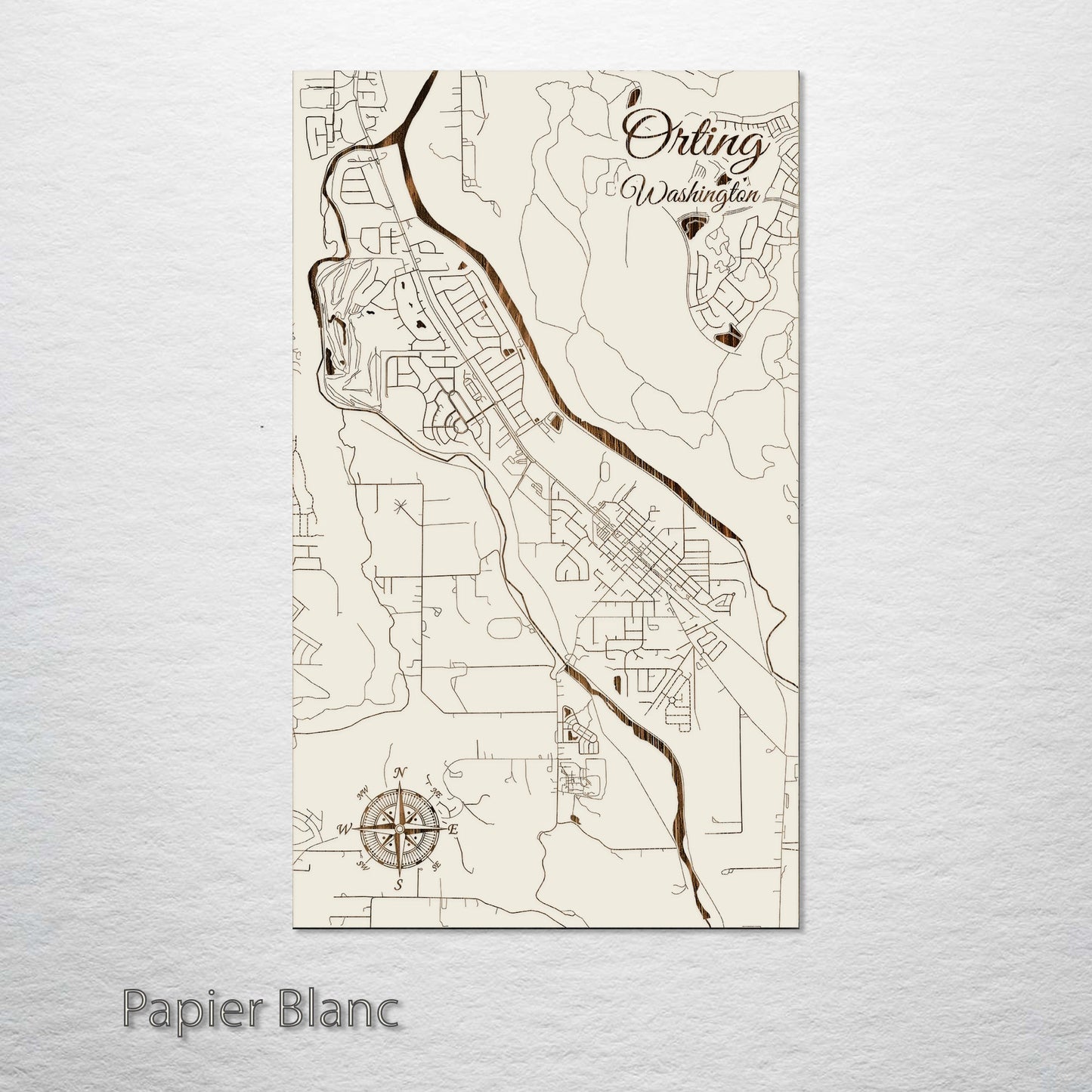 Orting, Washington Street Map