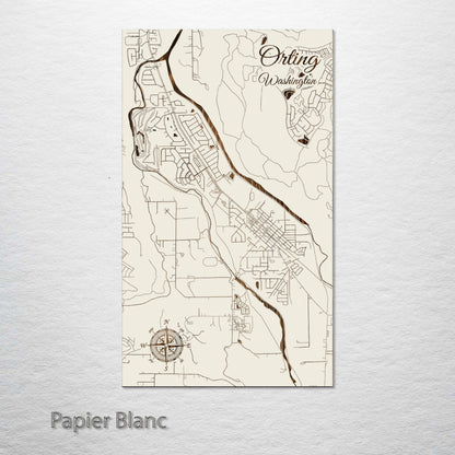 Orting, Washington Street Map