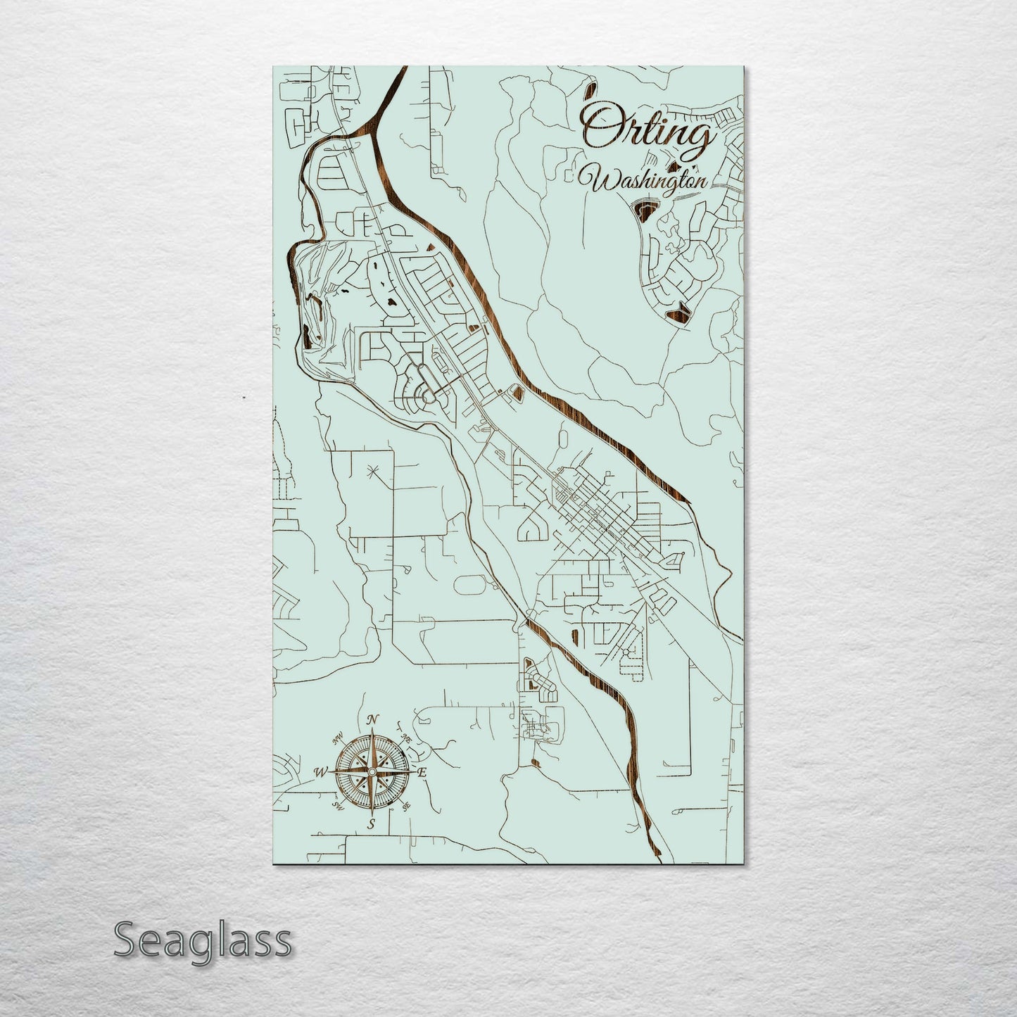 Orting, Washington Street Map