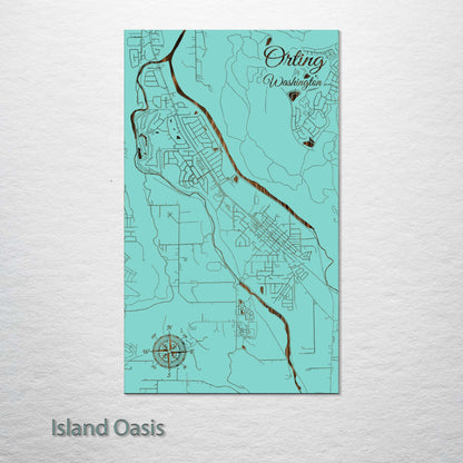 Orting, Washington Street Map