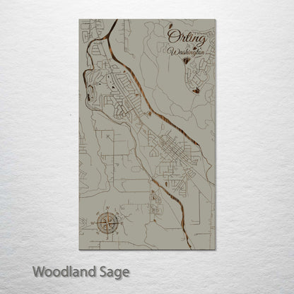 Orting, Washington Street Map