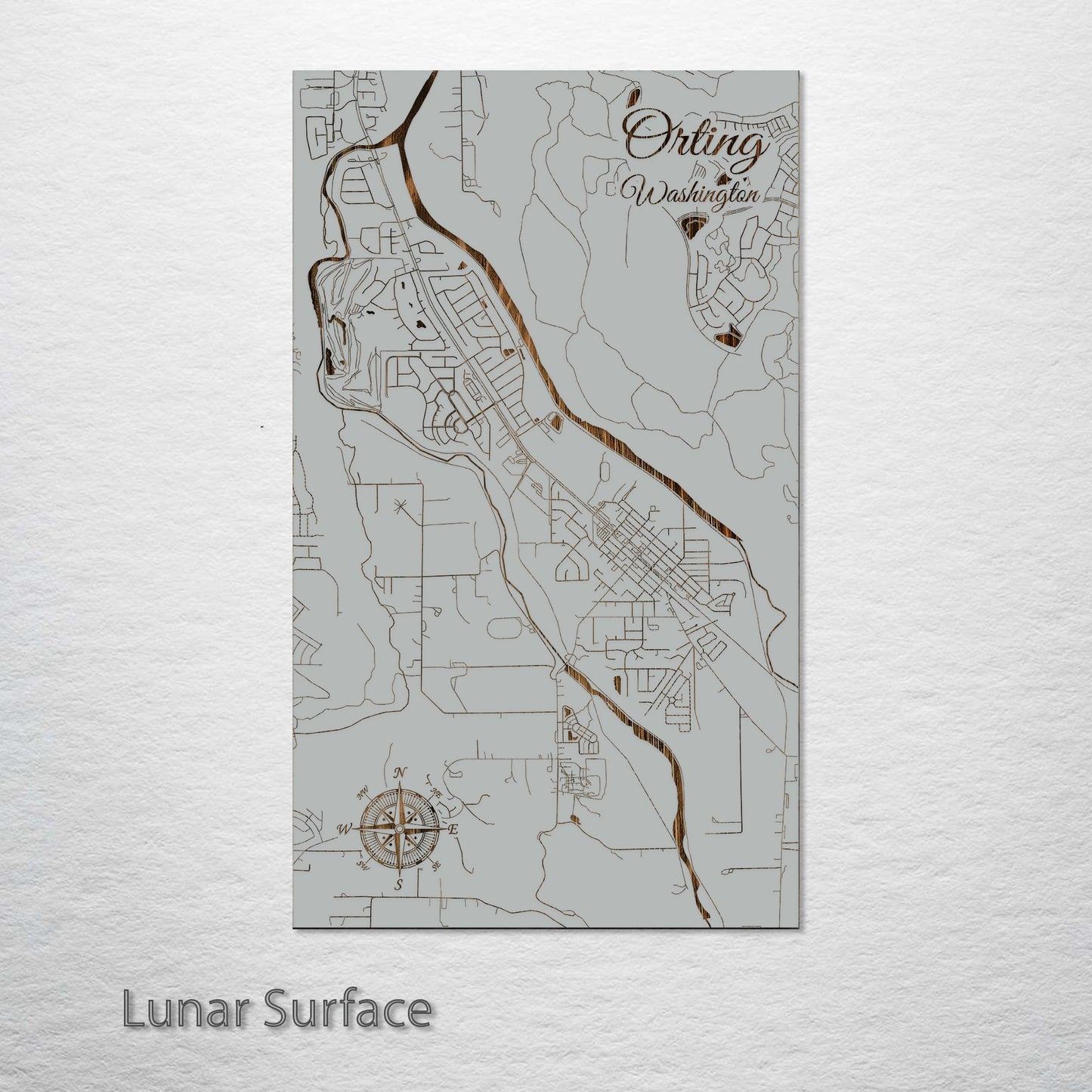 Orting, Washington Street Map