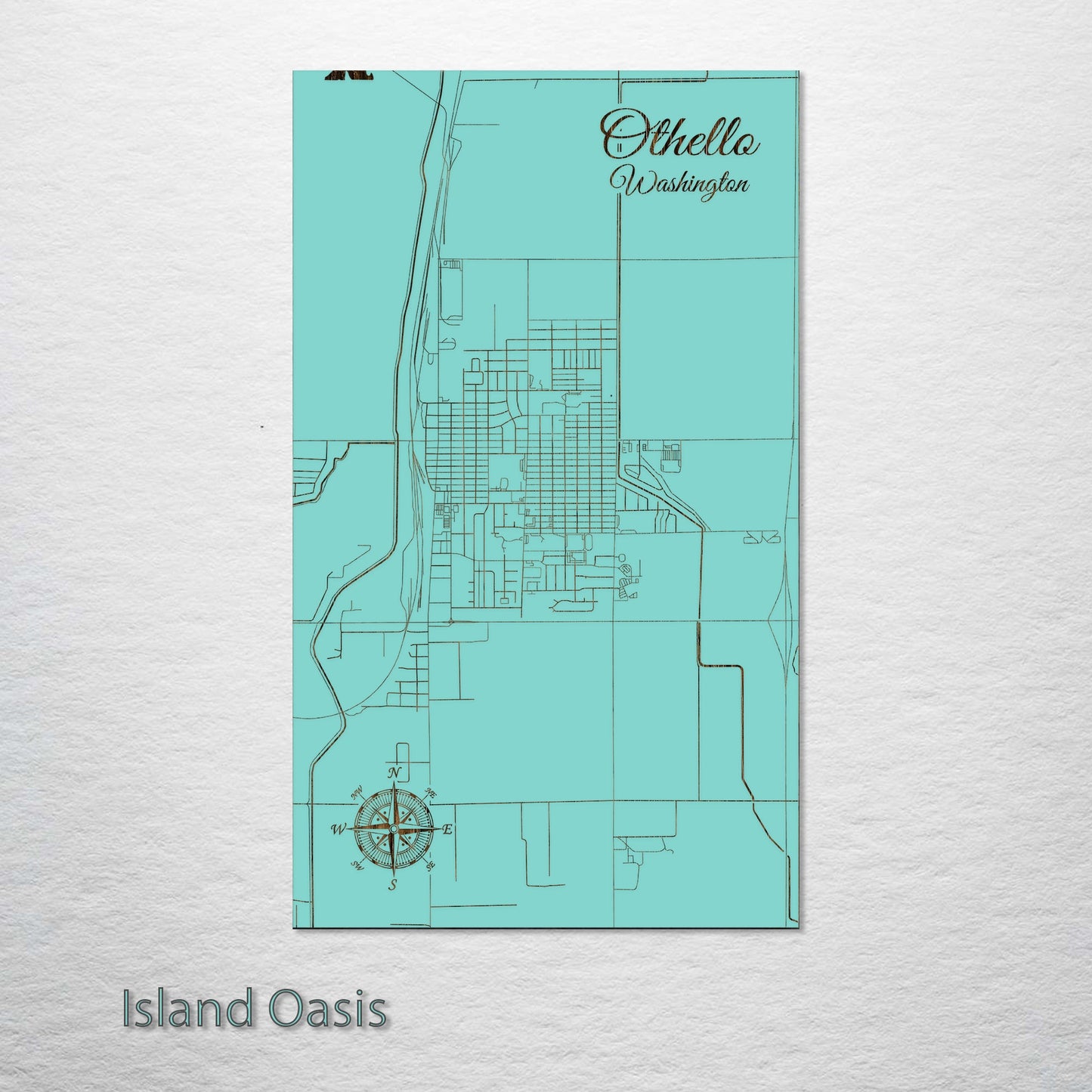 Othello, Washington Street Map