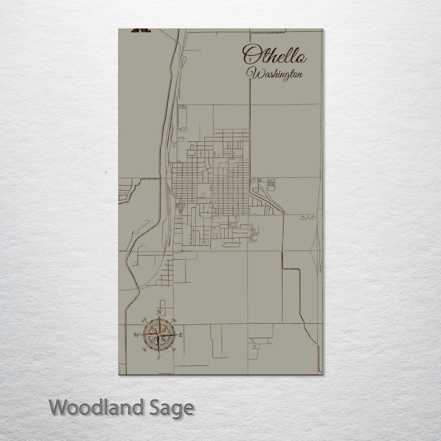 Othello, Washington Street Map