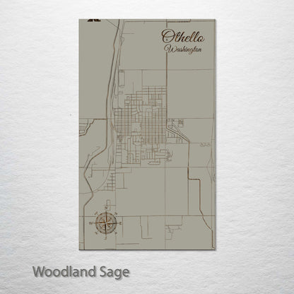 Othello, Washington Street Map
