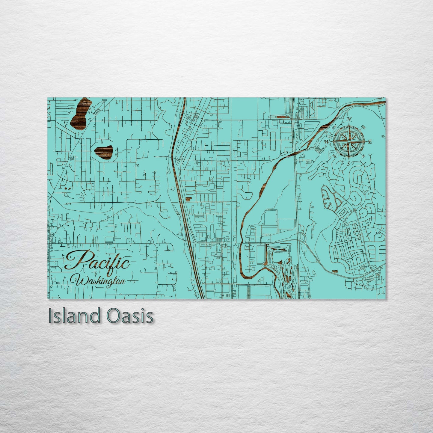 Pacific, Washington Street Map