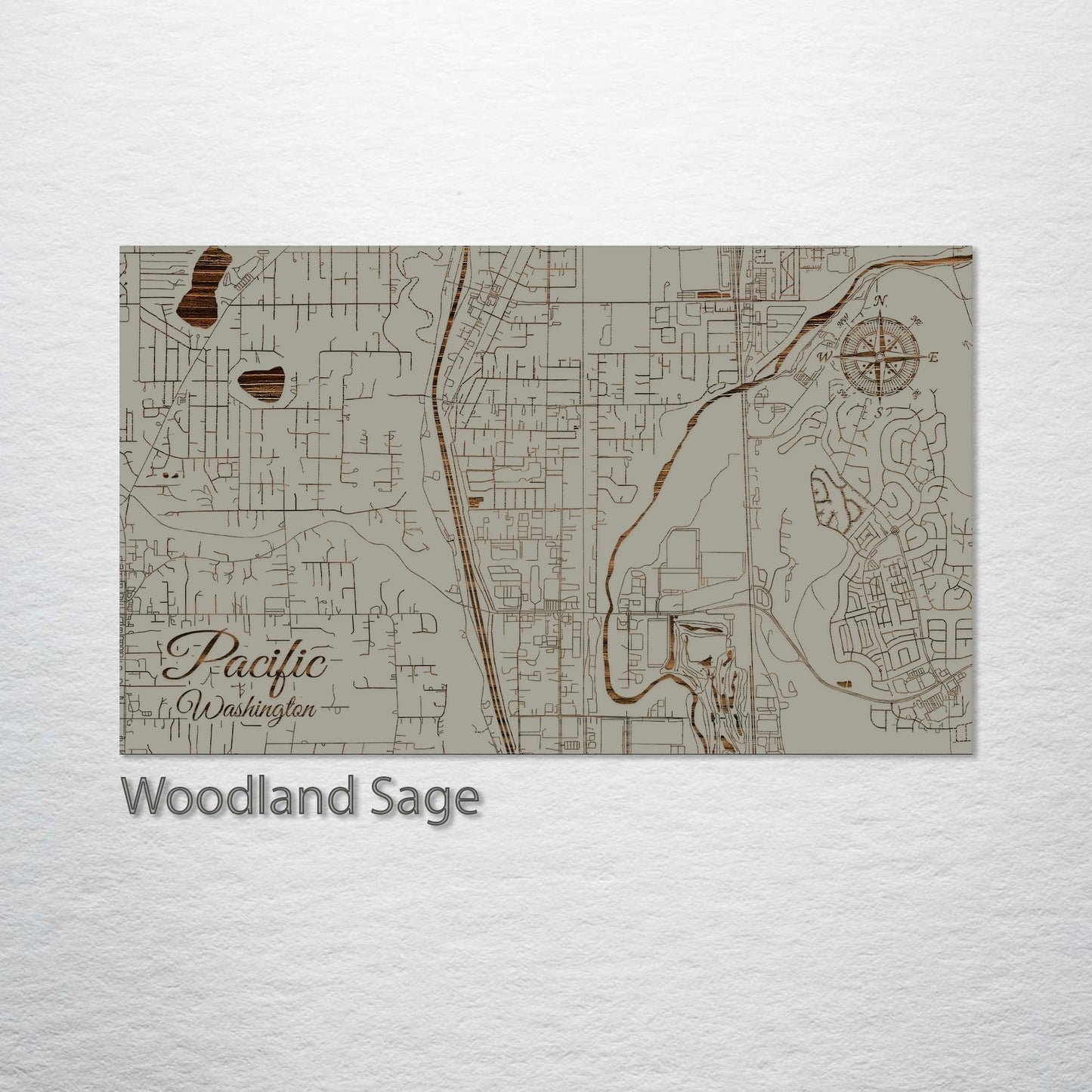 Pacific, Washington Street Map