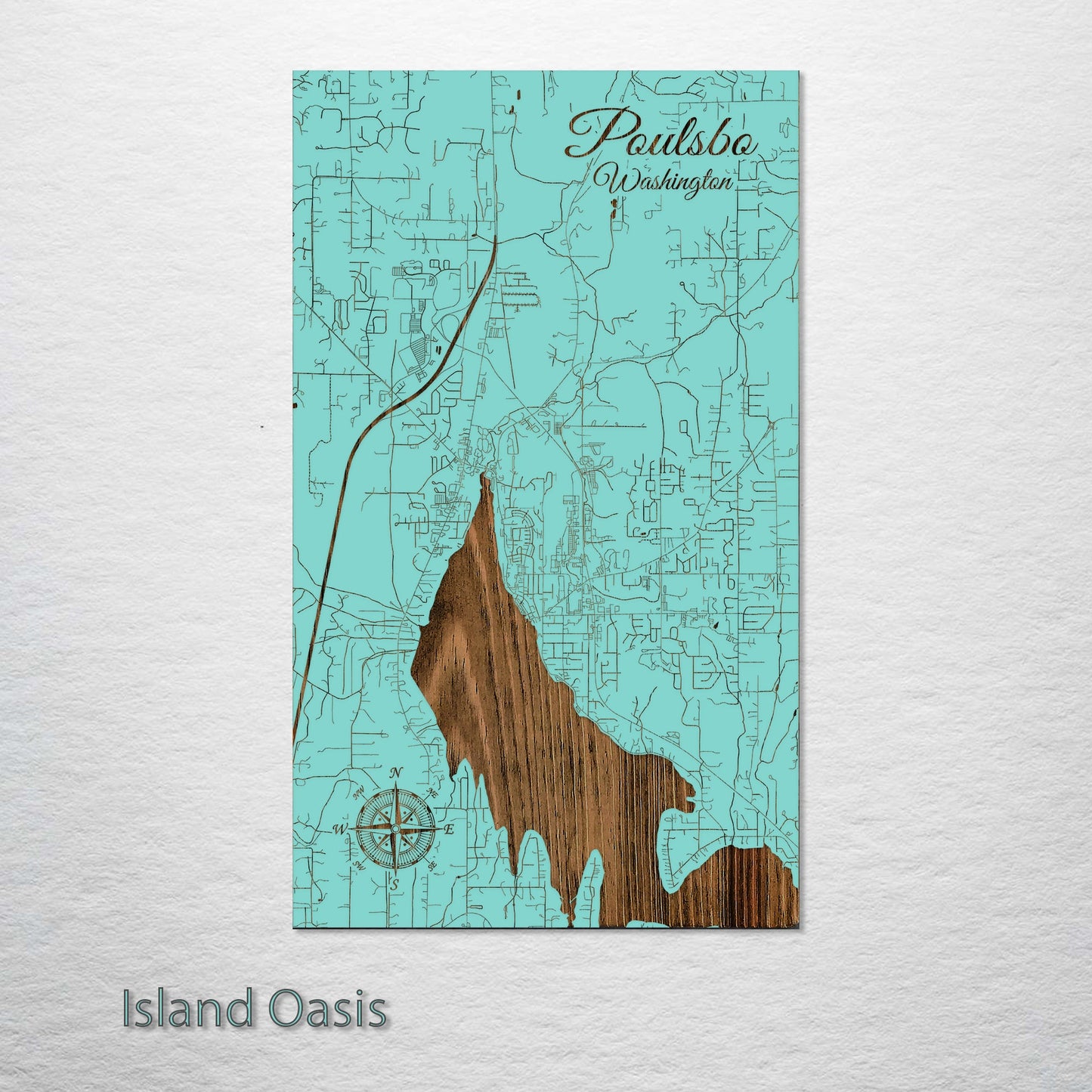 Poulsbo, Washington Street Map