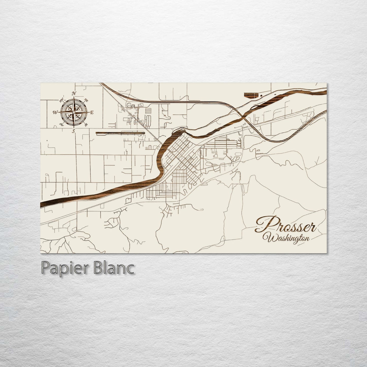 Prosser, Washington Street Map