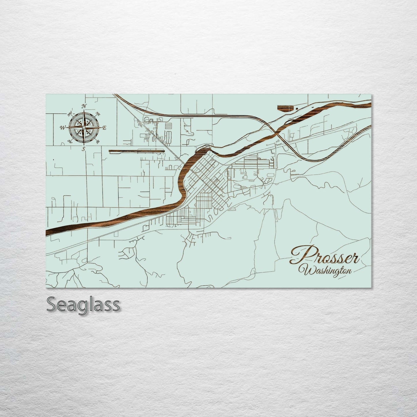 Prosser, Washington Street Map