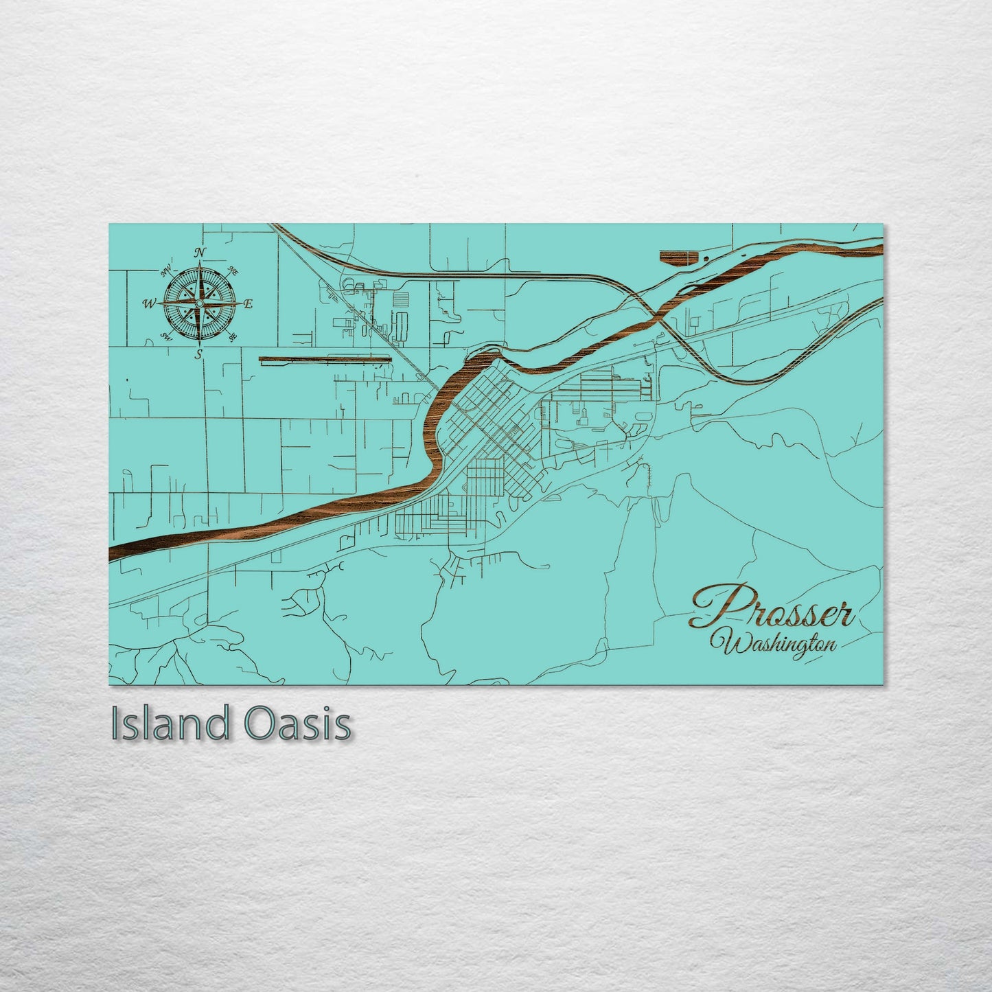 Prosser, Washington Street Map