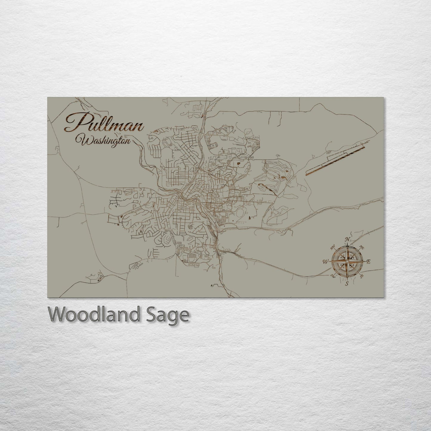 Pullman, Washington Street Map