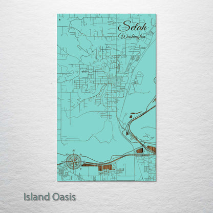 Selah, Washington Street Map