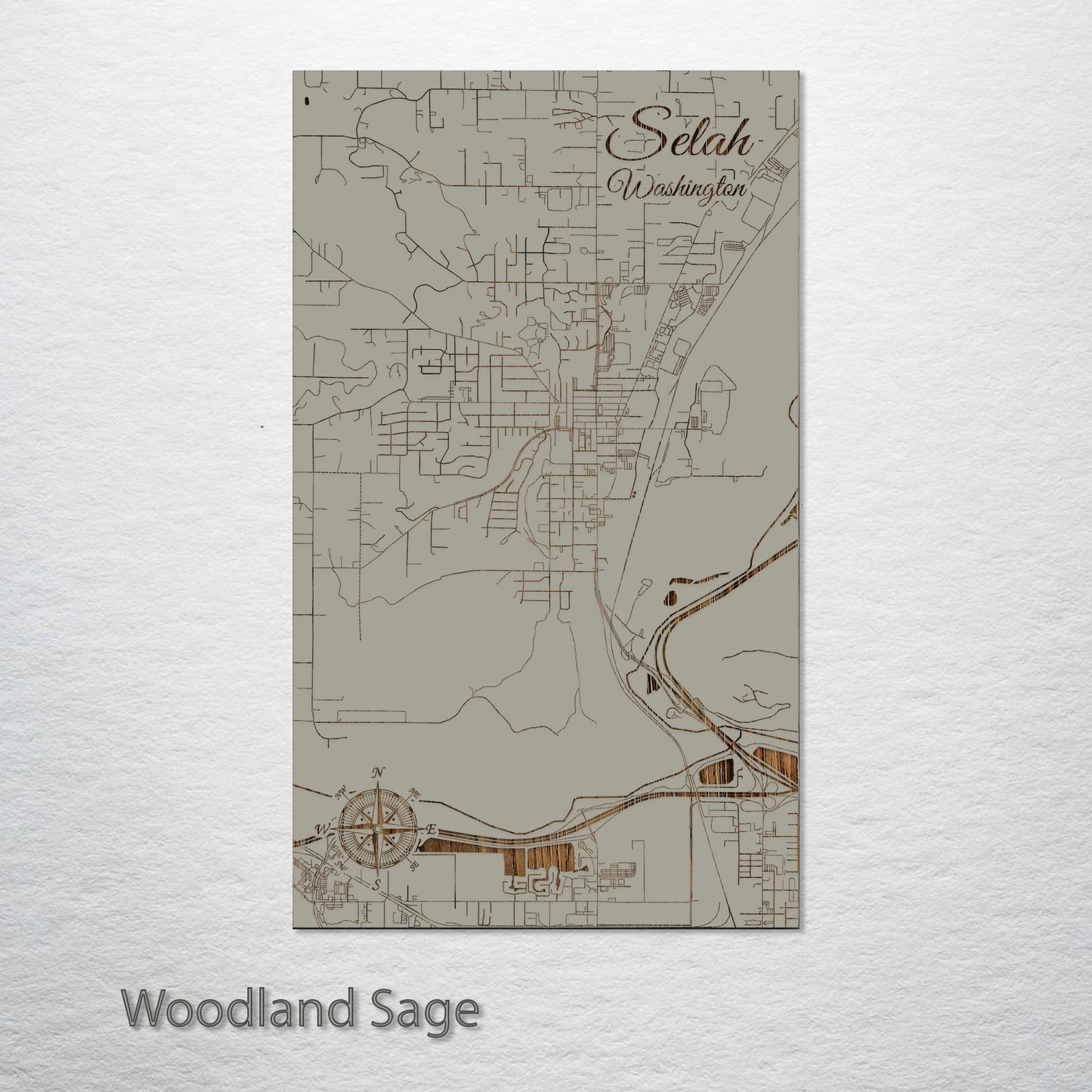 Selah, Washington Street Map