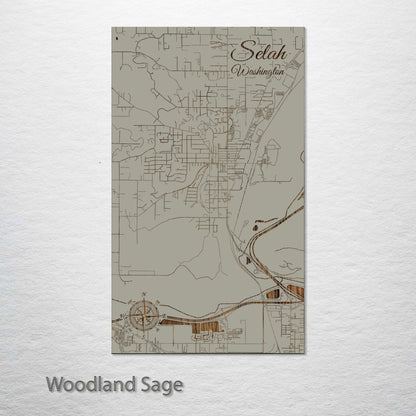 Selah, Washington Street Map
