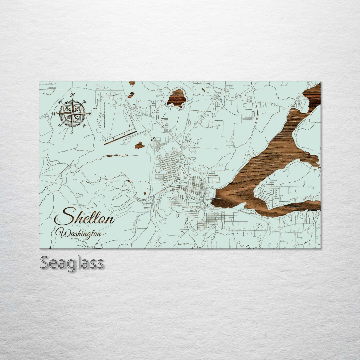 Shelton, Washington Street Map