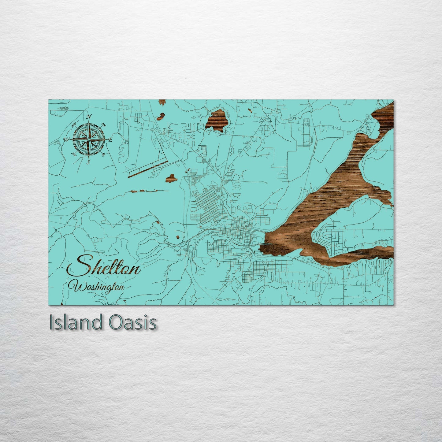 Shelton, Washington Street Map