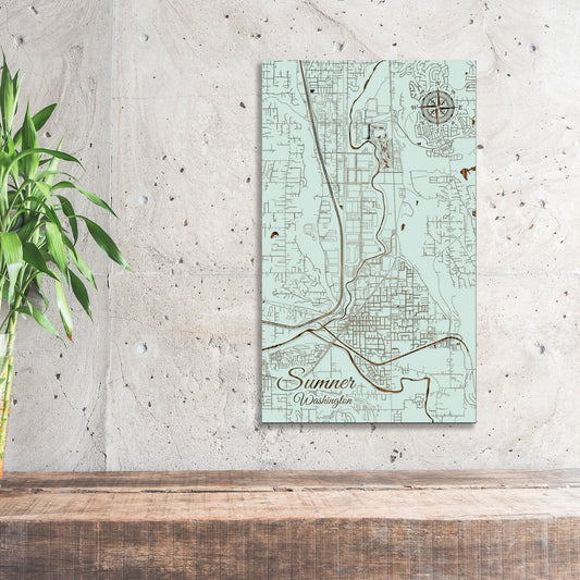 Sumner, Washington Street Map