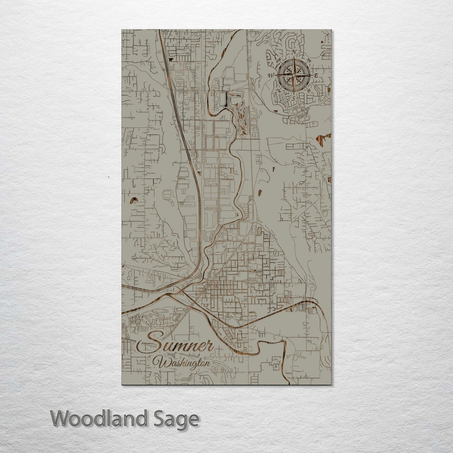 Sumner, Washington Street Map