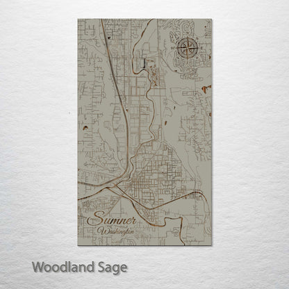 Sumner, Washington Street Map